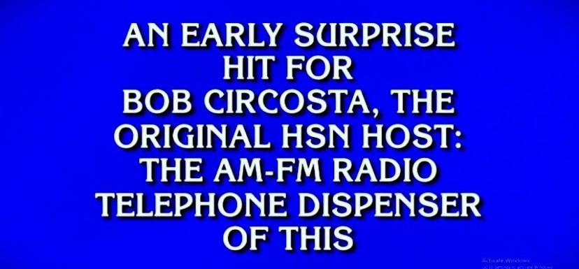 Bob Circosta featured on Jeopardy